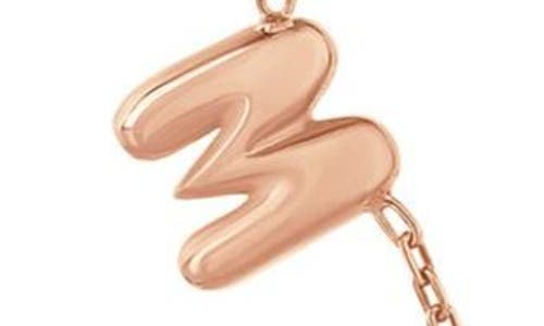 Shymi Mini Helium Initial Charm Necklace In Gold