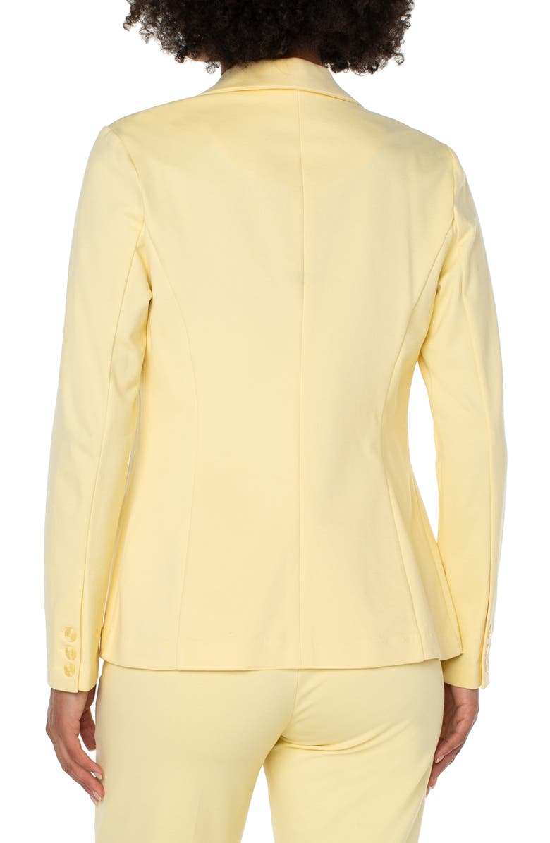 Liverpool Fitted Knit Blazer, Alternate, color, Banana