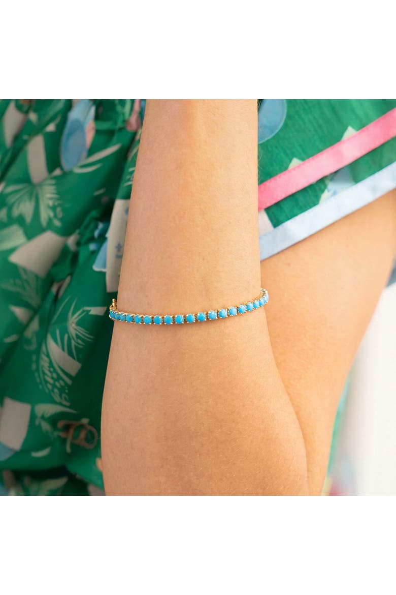 Blue Tennis Bracelet, Alternate, color, Blue Cubic Zirconia