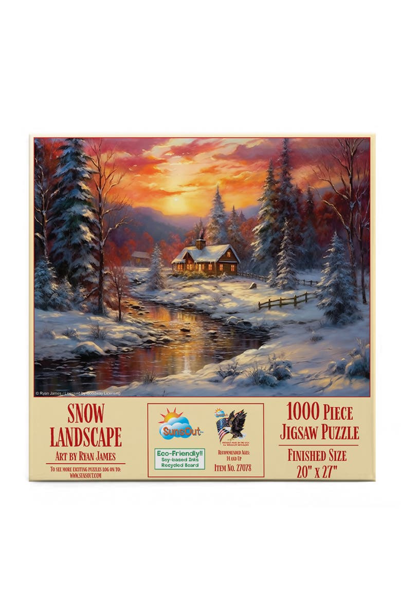 Sunsout Snow Landscape 1000 piece Jigsaw Puzzle for Adults, Alternate, color, Multicolor