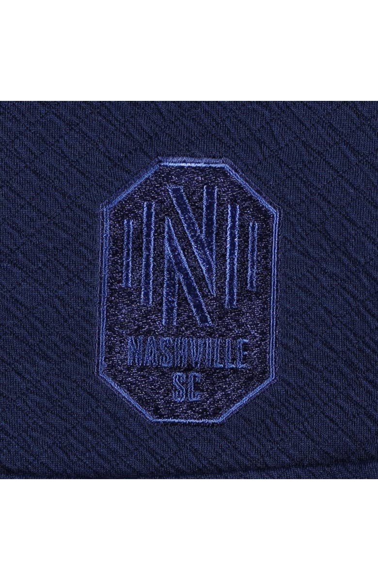 ANTIGUA Men's Antigua Navy Nashville SC Streamer Diamond Button-Up Shacket, Alternate, color, Navy