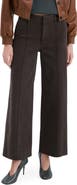 MANGO Seamed High Waist Wide Leg Jeans