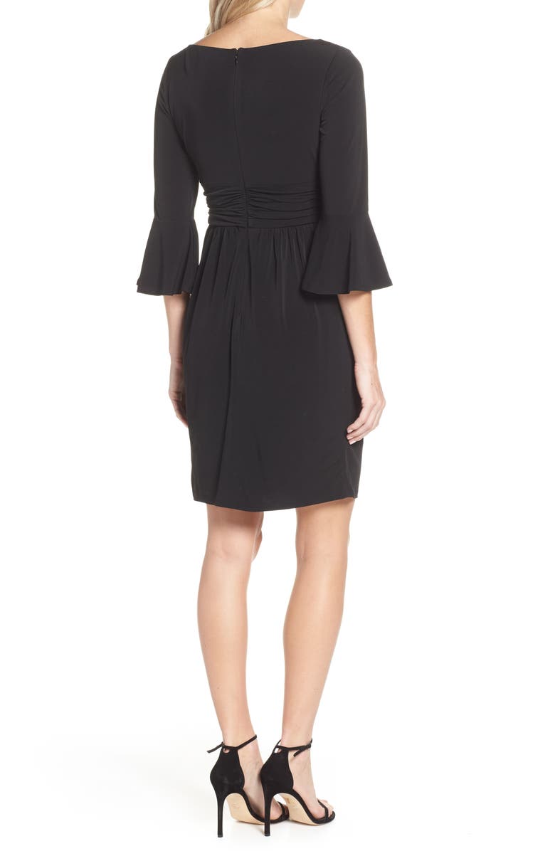 Eliza J Bell Sleeve Knit Sheath Dress, Alternate, color, 