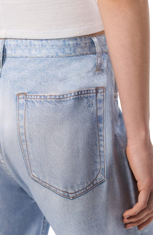 Rag & Bone Miramar Phoebe Faux Denim Satin Pants In Blue
