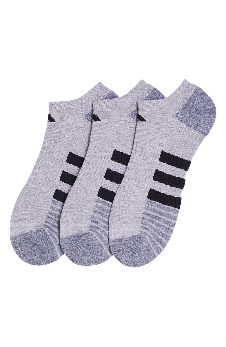 adidas 3-Pack 3.0 Cushioned Sport Ankle Socks, Alternate, color, 