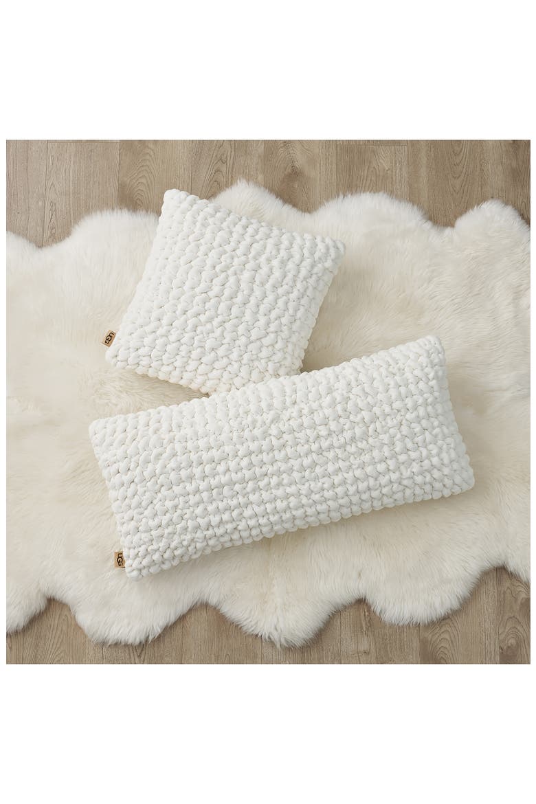 Coco Puff Accent Pillow, Alternate, color, SNOW