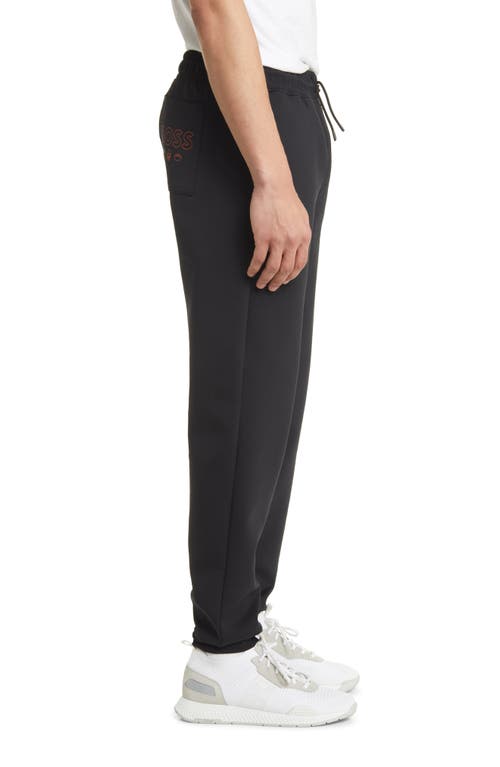 Shop Hugo Boss Boss X Nfl Cotton Blend Joggers In Cincinnati Bengals Black