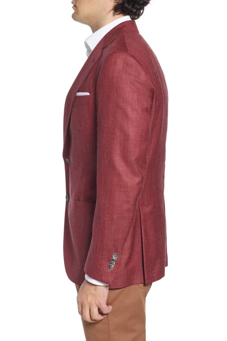 Classic Fit Wool Blend Sport Coat, Alternate, color, RED