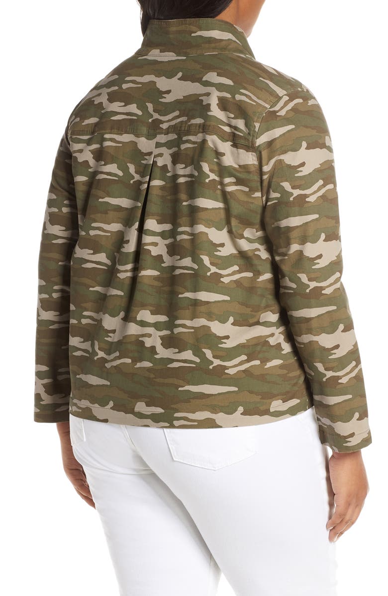 Caslon<sup>®</sup> Camo Print Utility Jacket, Alternate, color, 