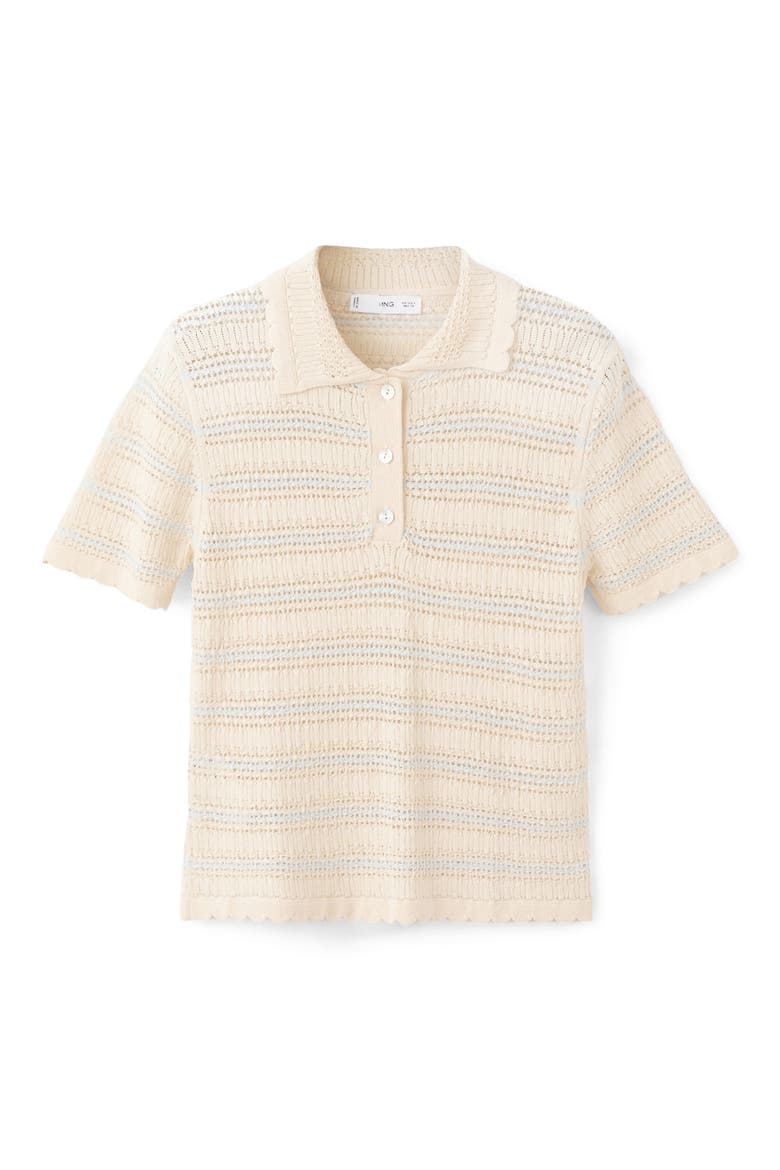 Stripe Open Stitch Cardigan, Alternate, color, ECRU