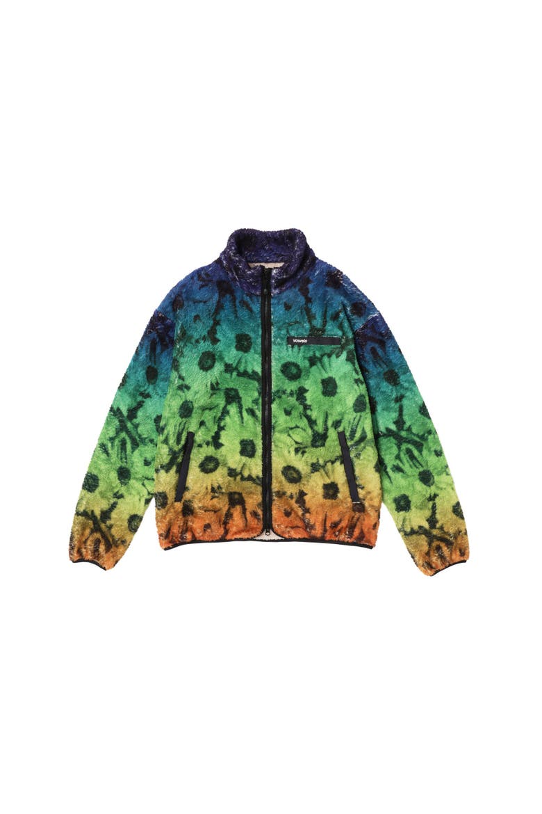 Printed Fleece Jacket, Main, color, Multi