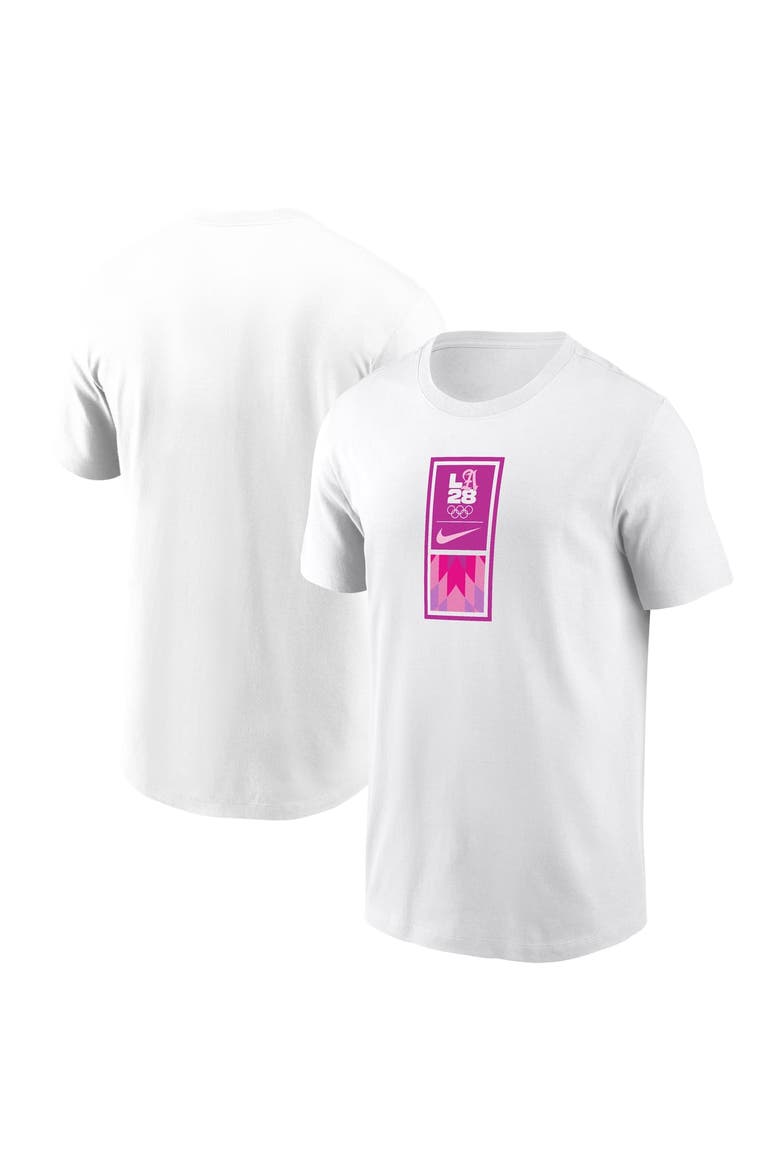 Men's Nike White LA28 Superbloom Dri-FIT T-Shirt, Main, color, White