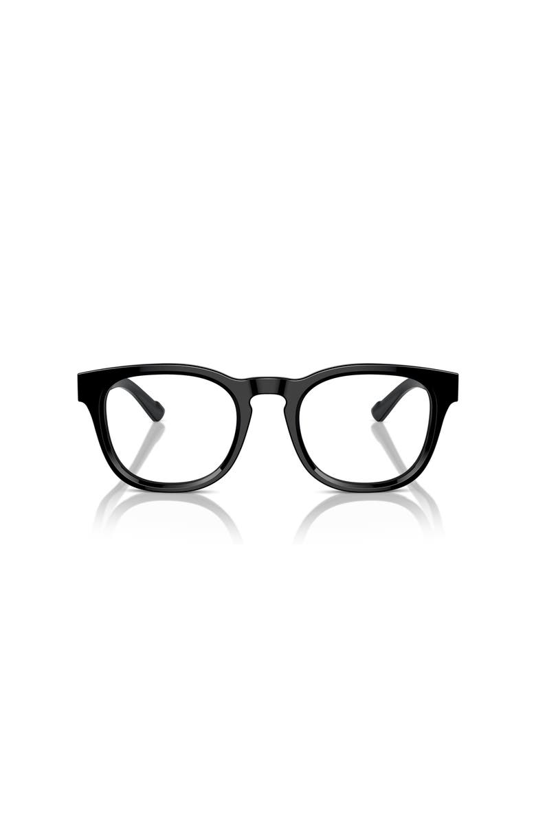 Ferrari 51mm Round optical glasses, Alternate, color, Black