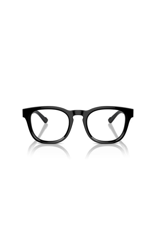 Ferrari 51mm Round Optical Glasses In Black