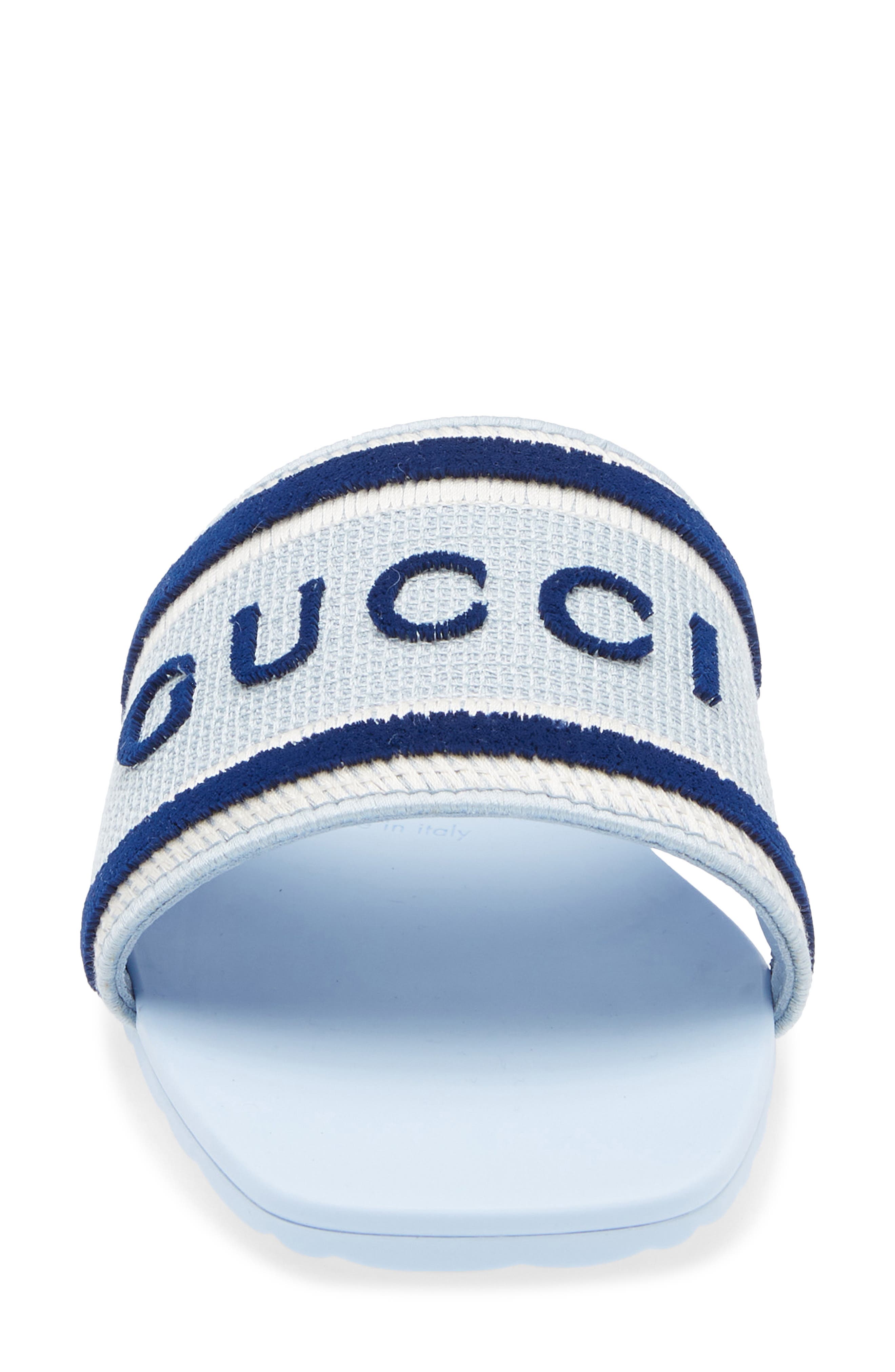 Gucci Luna Slide Sandal, Alternate, color, Blue