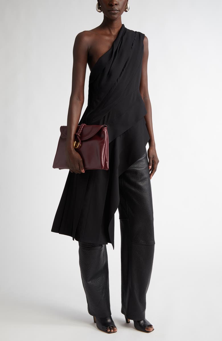 Bottega Veneta Fluid Asymmetric One-Shoulder Top, Alternate, color, 