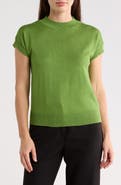 T Tahari Short Sleeve Crew Sweater
