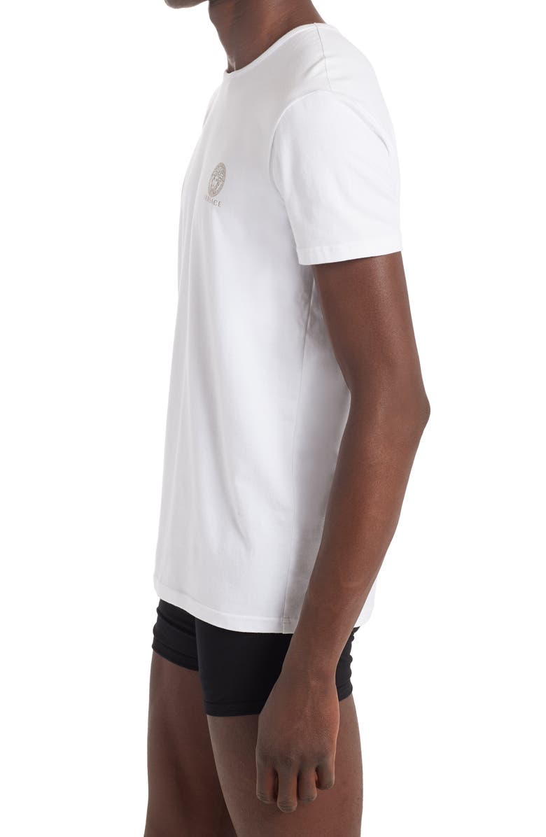 Versace Medusa Head Logo 2-Pack Undershirts, Alternate, color, White
