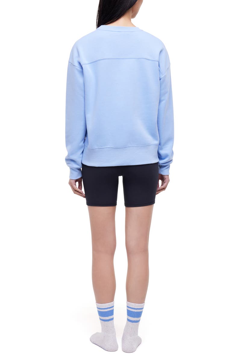 BALANCE COLLECTION Nadine Sweatshirt, Shorts & Socks Set, Alternate, color, Serenity/Black/White