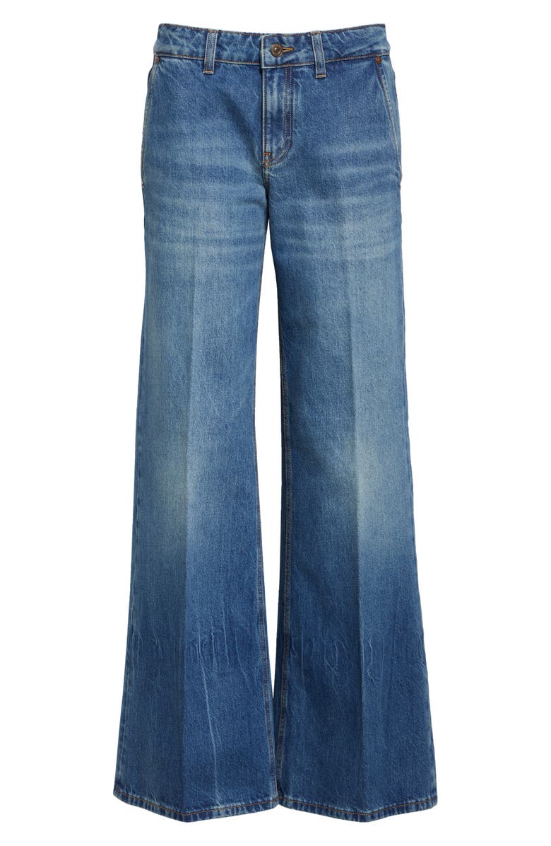 Victoria Beckham Gigi Wide Leg Jeans, Alternate, color,