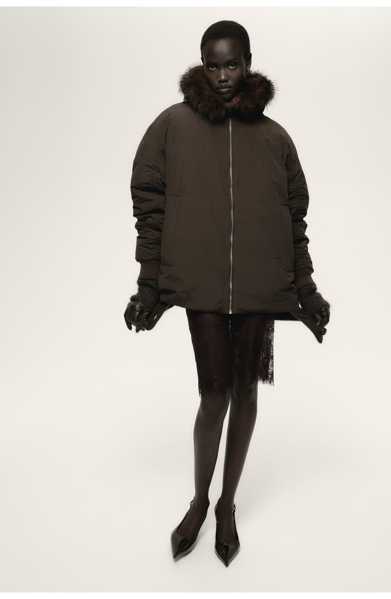 H&M Padded Jacket, Alternate, color, Dark Brown