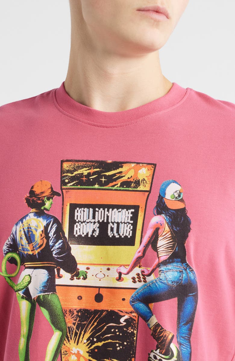 Billionaire Boys Club BB 2 Player Cotton Graphic T-Shirt, Alternate, color, Carmine
