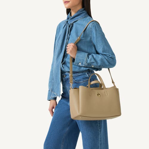 Radley London Bathurst Mews Medium Ziptop Satchel Bag In Stone