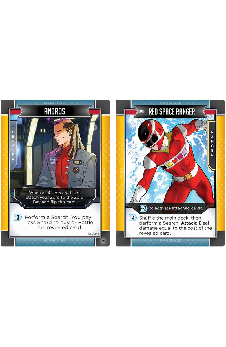 Renegade Game Studios Power Rangers Deckbuilding Game Flying Higher Expansion, Alternate, color, Multicolored