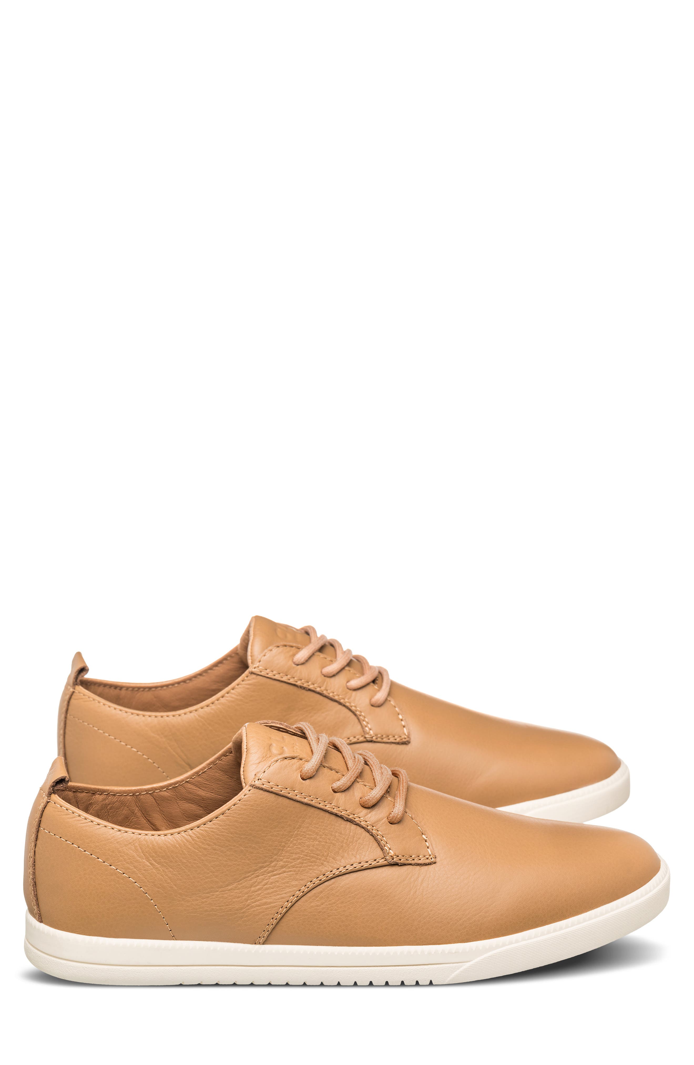 CLAE Ellington Sneaker, Alternate, color, Camel Brown Leather