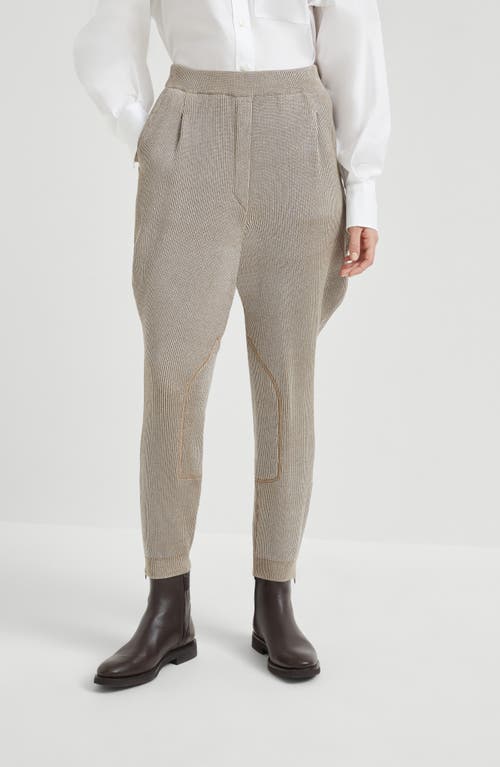 Brunello Cucinelli Equestrian Trousers In Brown