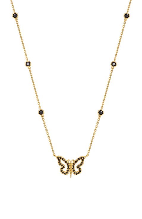 Midnight Renewal Butterfly Necklace