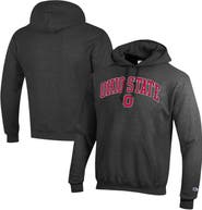 Champion Men's Champion Charcoal Ohio State Buckeyes Arched Logo Fleece Pullover Hoodie
