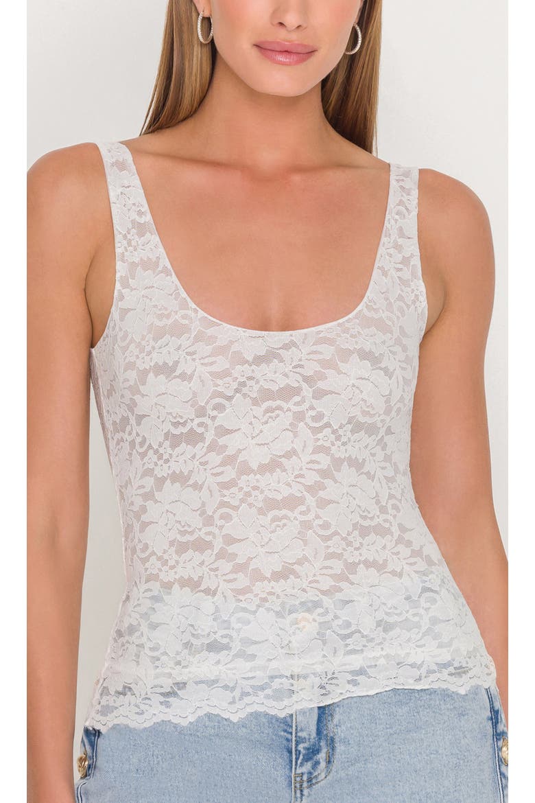 Juliett Lace Tank, Alternate, color, White