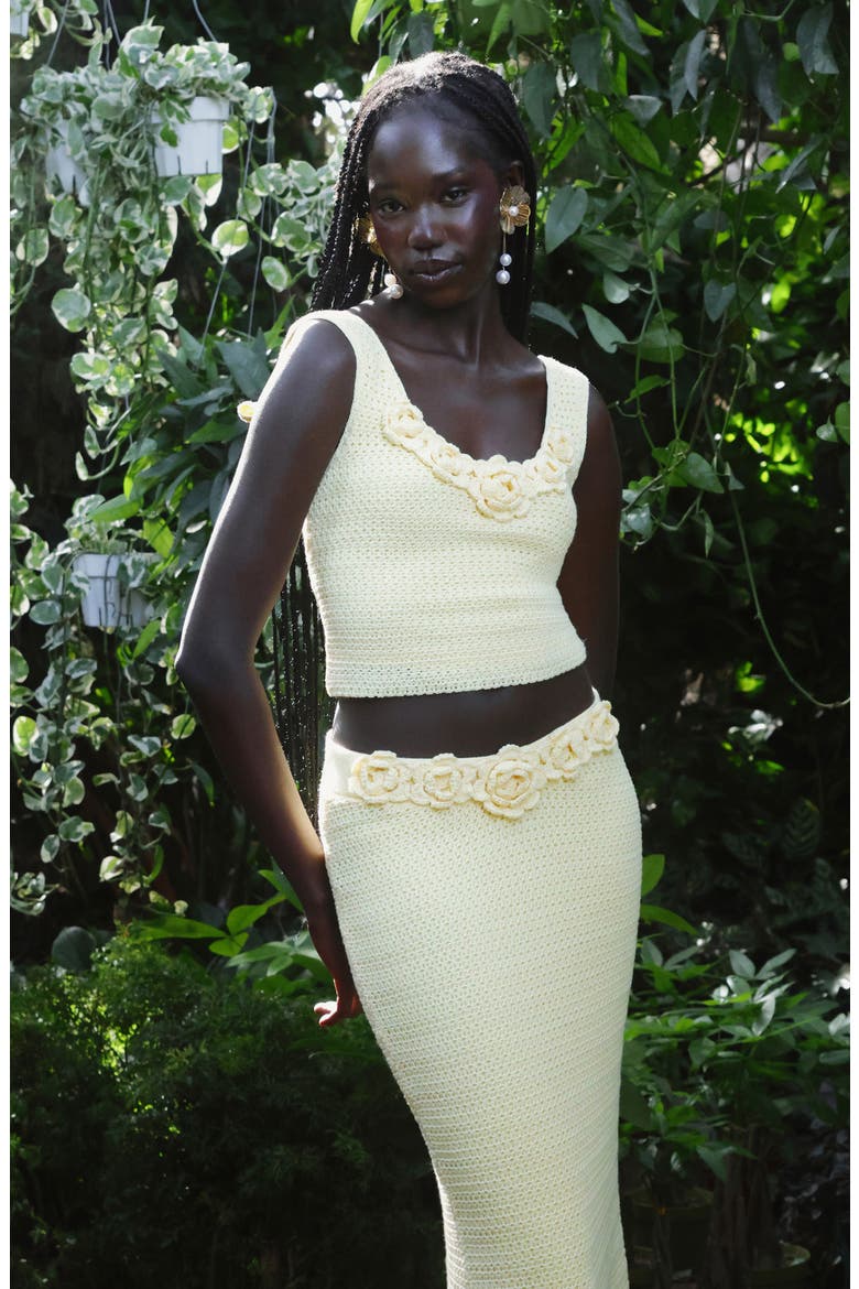 Knit Crop Tank, Alternate, color, BUTTER