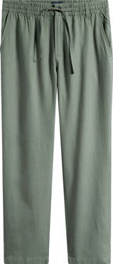 Mack Weldon Straight Leg Linen Blend Drawstring Pants