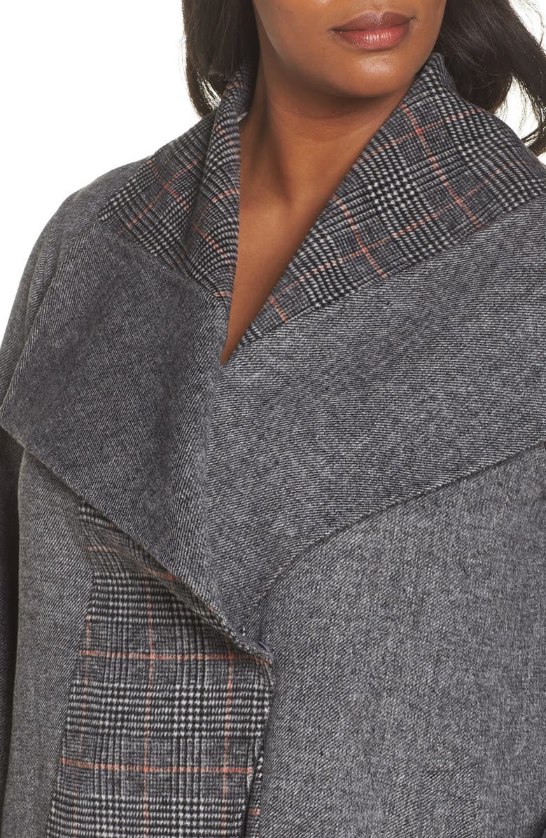 Tahari Nicky Oversize Coat, Alternate, color, 