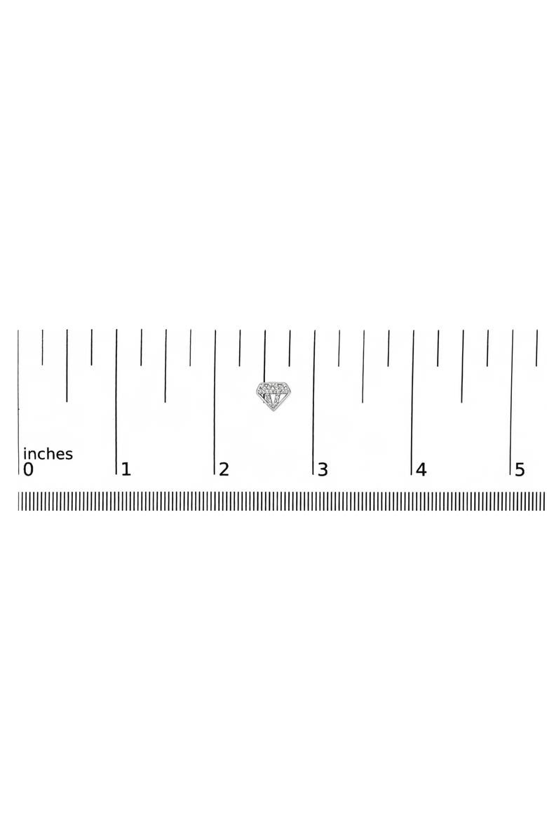 Haus of Brilliance Sterling Silver 1/6 Cttw Diamond Motif Stud Earrings, Alternate, color, Silver