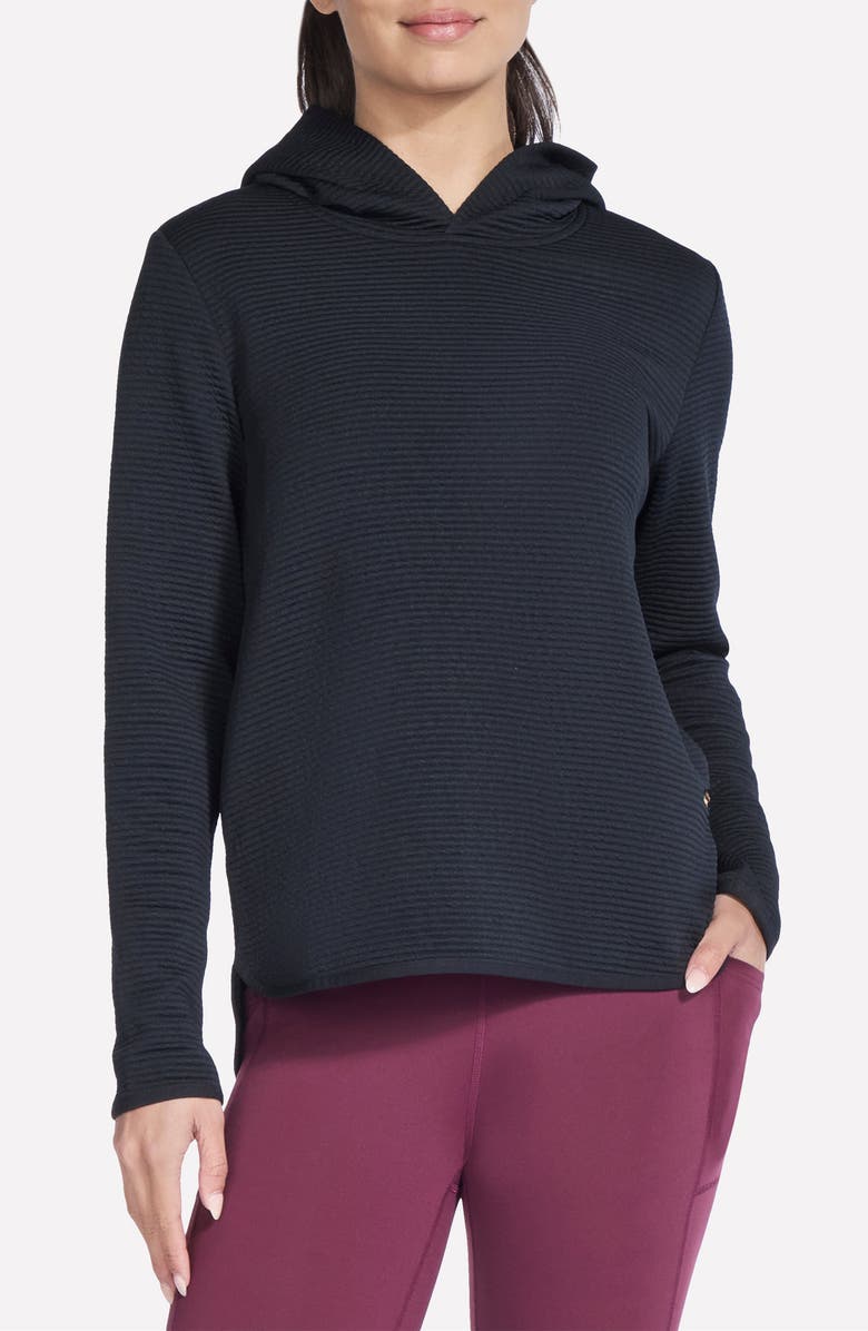 SKECHERS GO WALK<sup>®</sup> Everywhere Tunic Hoodie, Main, color, Black