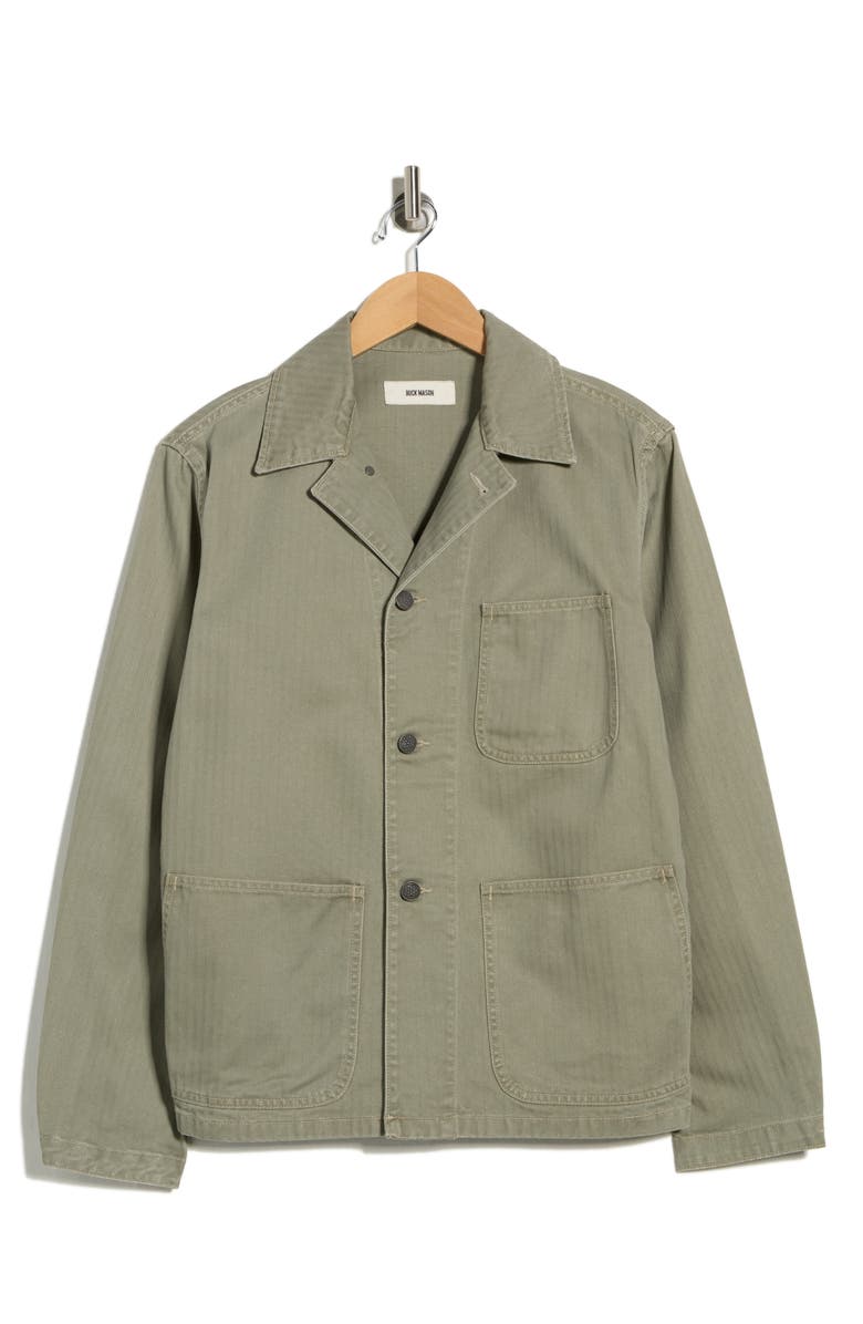 BUCK MASON Herringbone Twill Chore Jacket, Main, color,