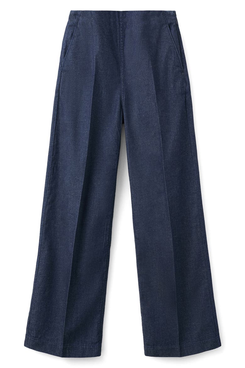 Flat Front Jeans, Alternate, color, OPEN BLUE