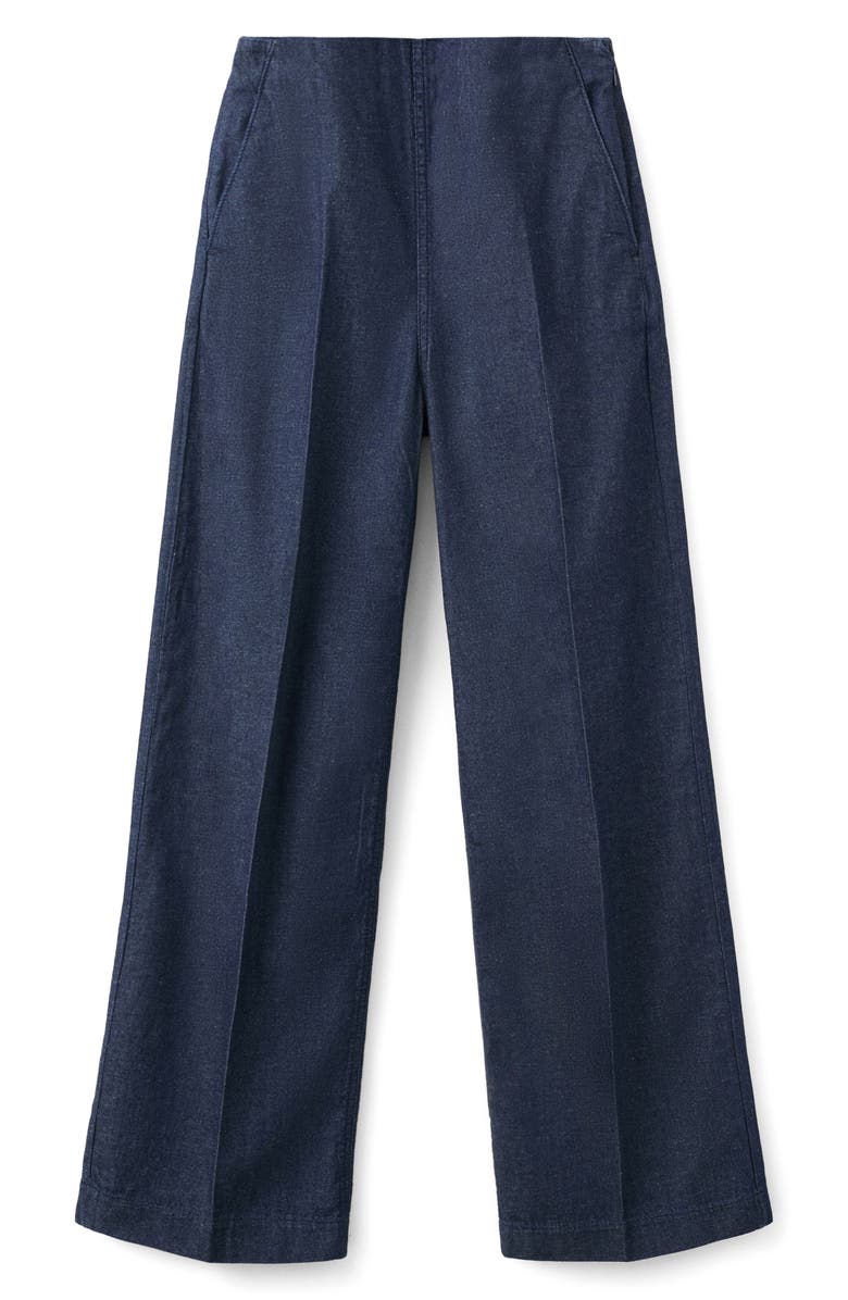 MANGO Flat Front Jeans, Alternate, color, Open Blue