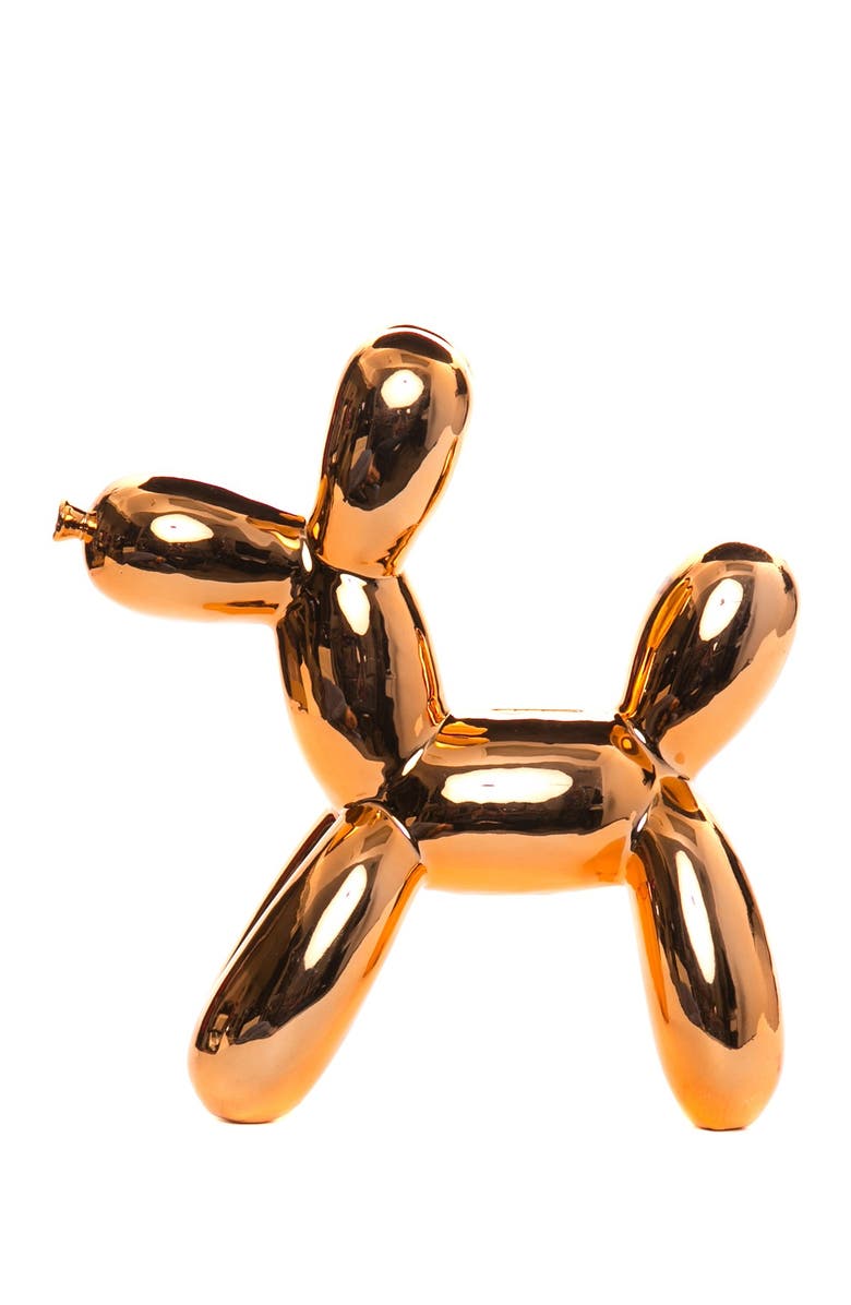INTERIOR ILLUSIONS Copper Balloon Dog Bank, Main, color, Copper
