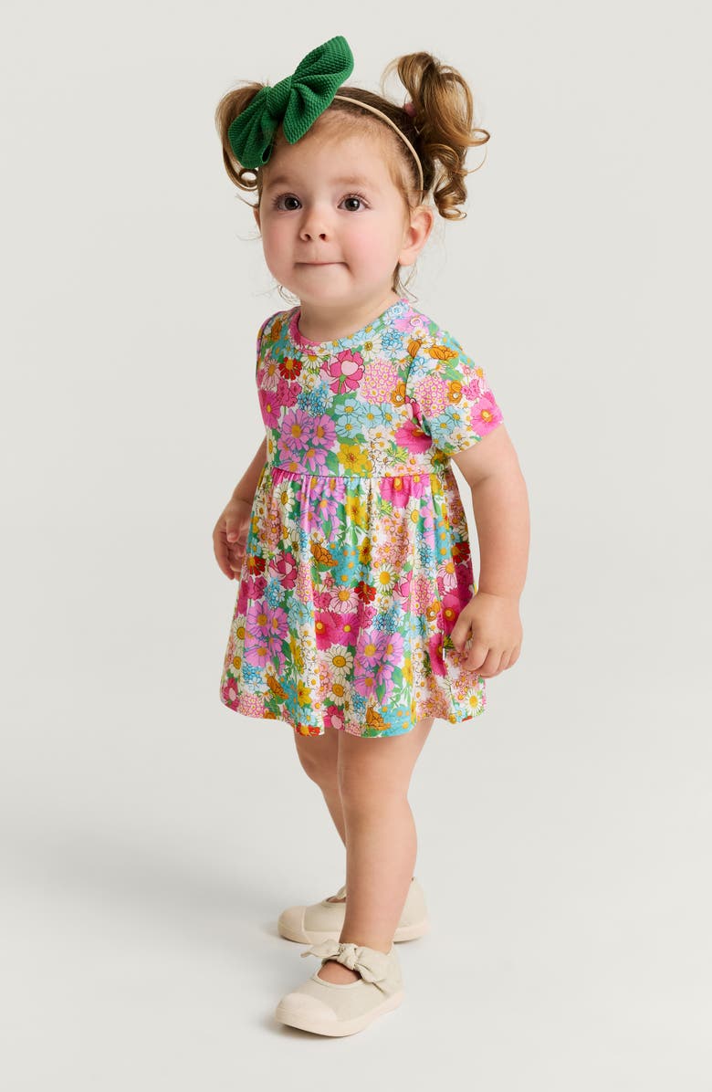 Posh Peanut Ruffle Skirted Bodysuit, Alternate, color, Pink