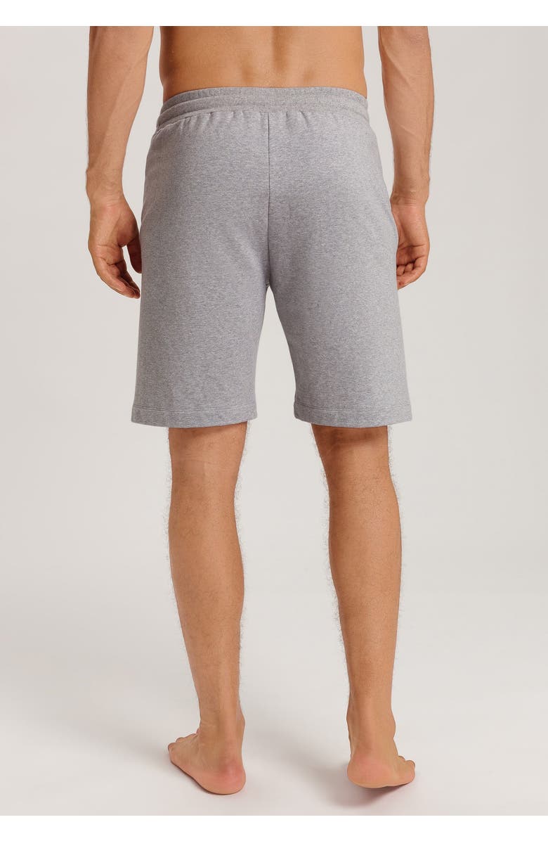 Hanro Natural Living Organic Cotton Drawstring Shorts, Alternate, color, Grey Melange