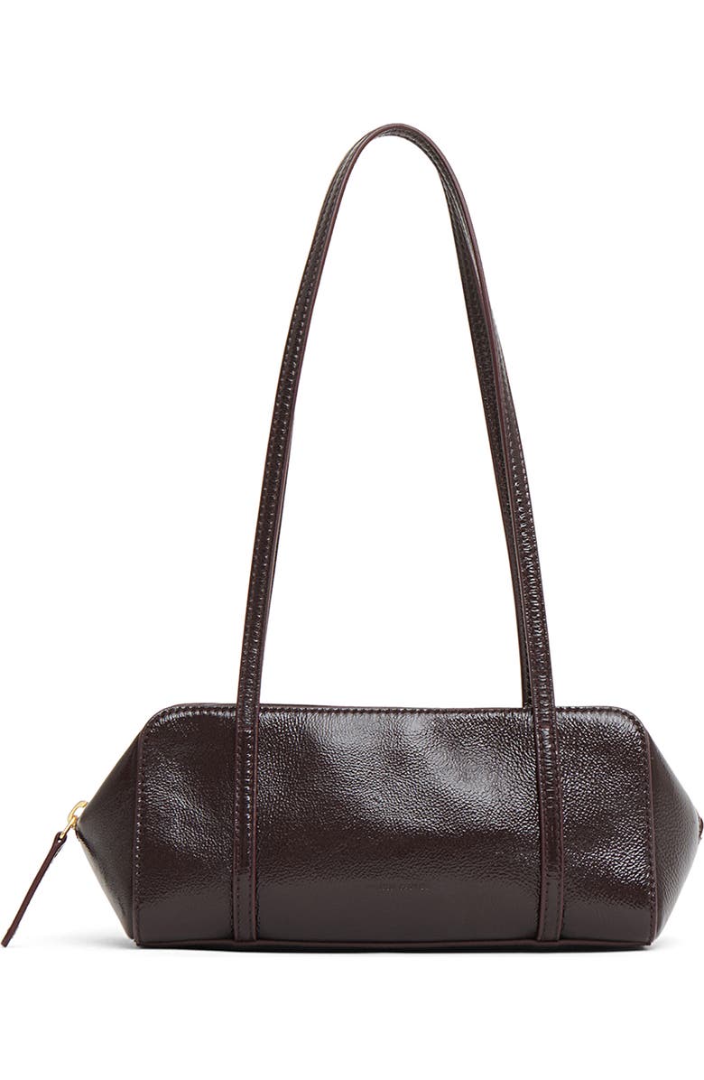 Mansur Gavriel Mini Filo Leather Shoulder Bag, Main, color, Aubergine