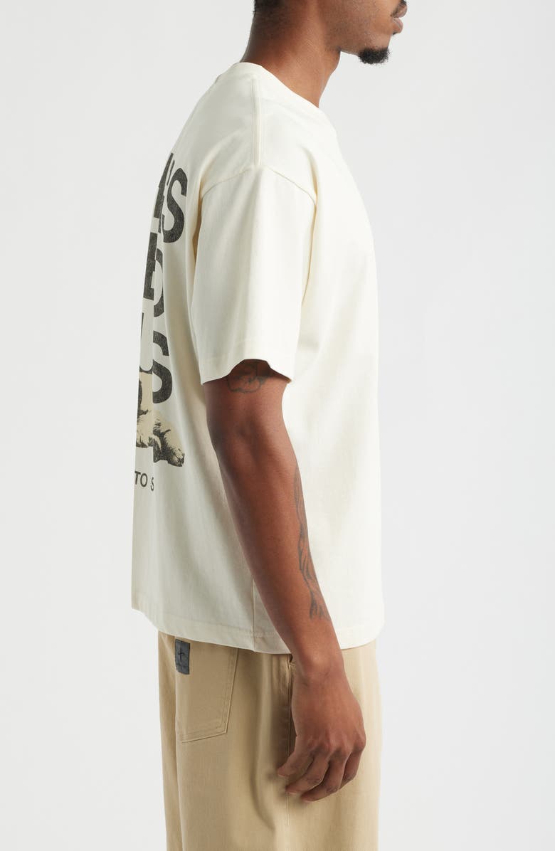 SANTO STUDIO TNH Sleepy Dog Cotton Graphic T-Shirt, Alternate, color, Cream