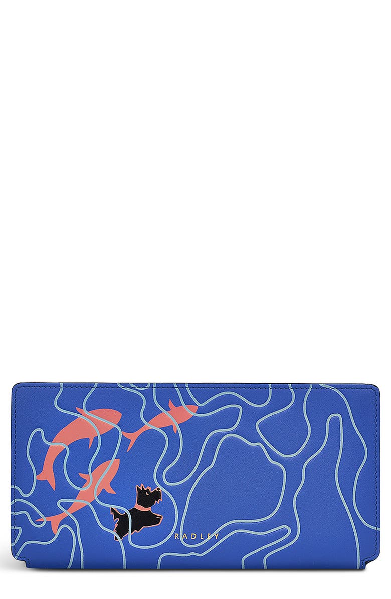 Radley Koi Coin Street Large Bifold Wallet, Main, color, Yves Blue