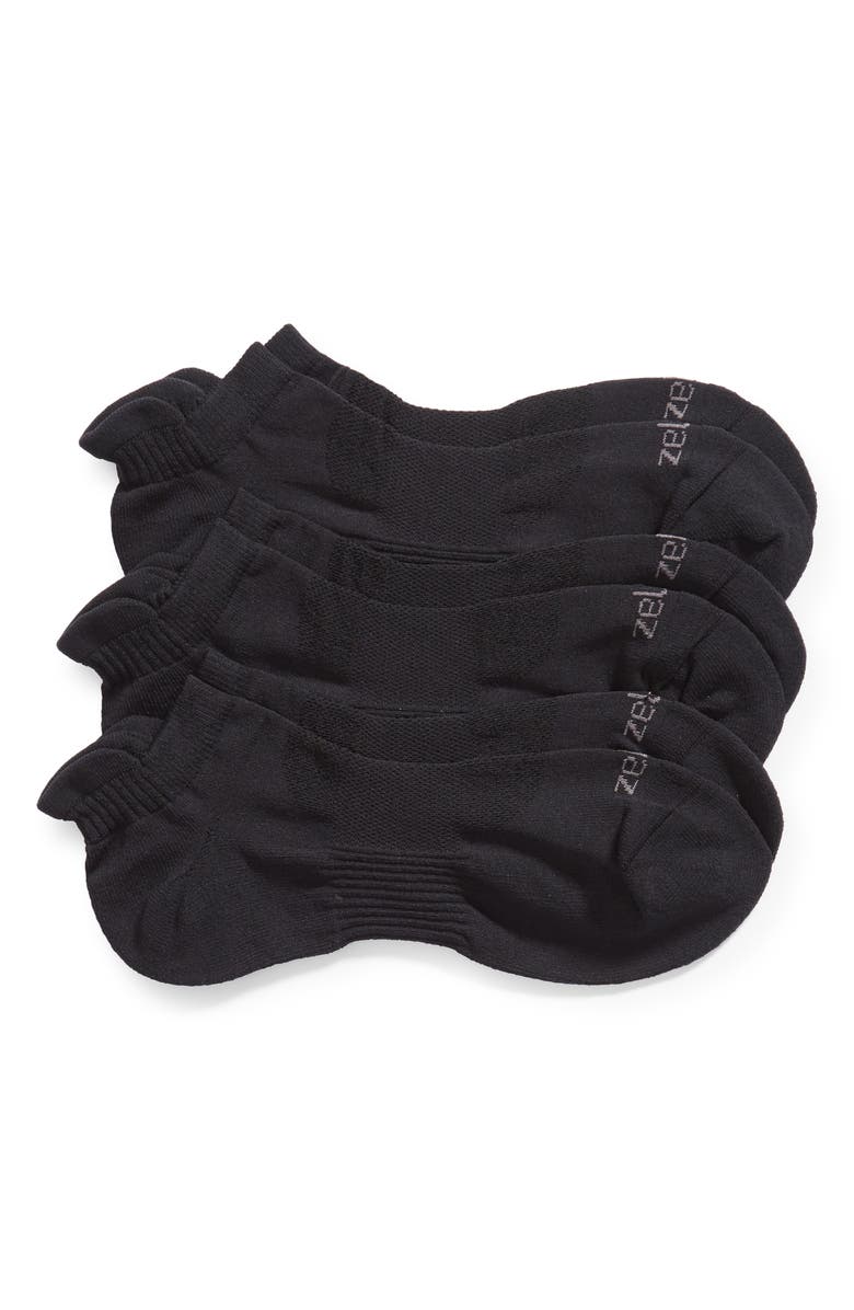 Zella Men's 3-Pack Performance Tab Ankle Socks, Main, color,