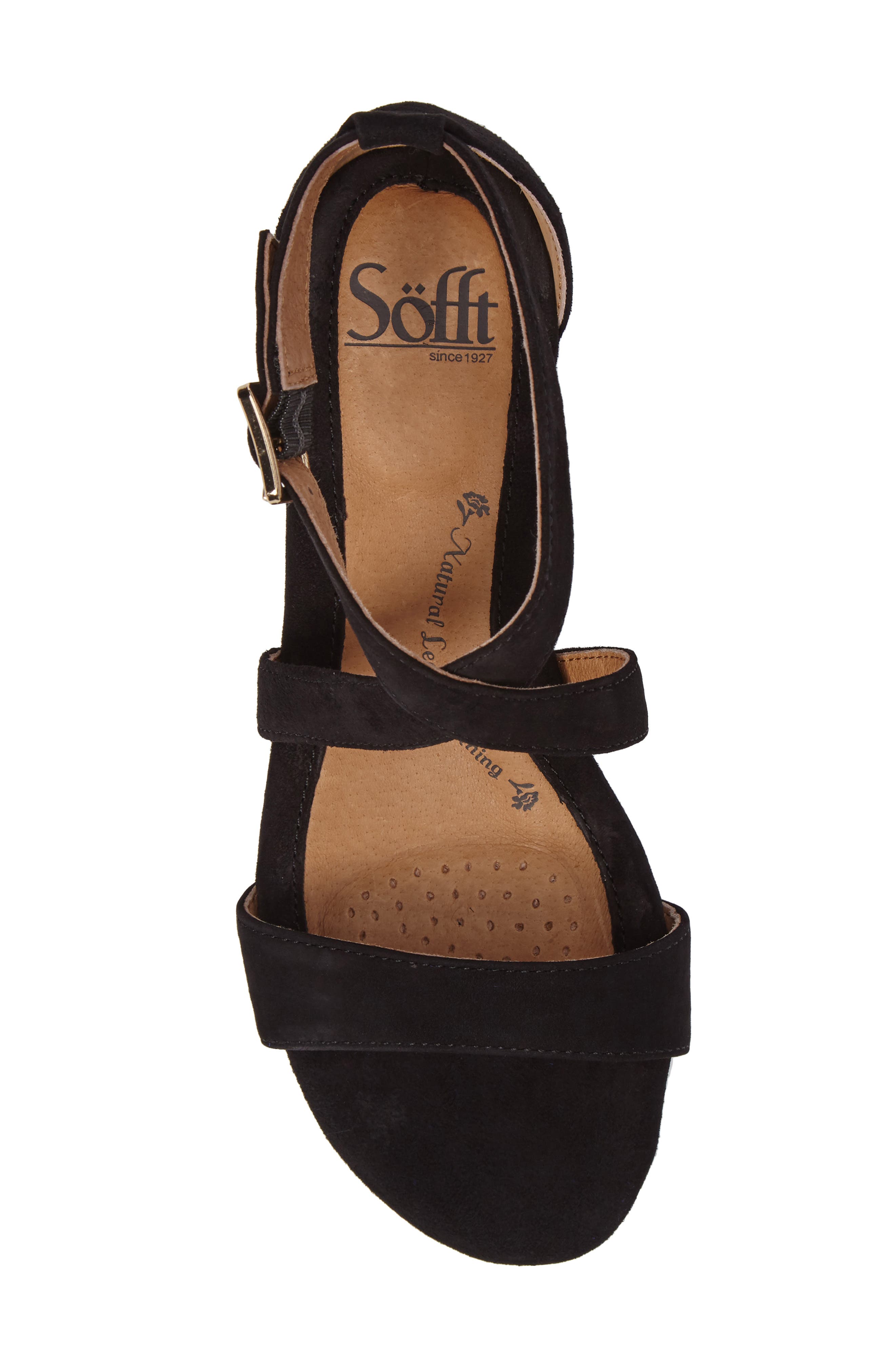Söfft 'Innis' Low Wedge Sandal, Alternate, color, 