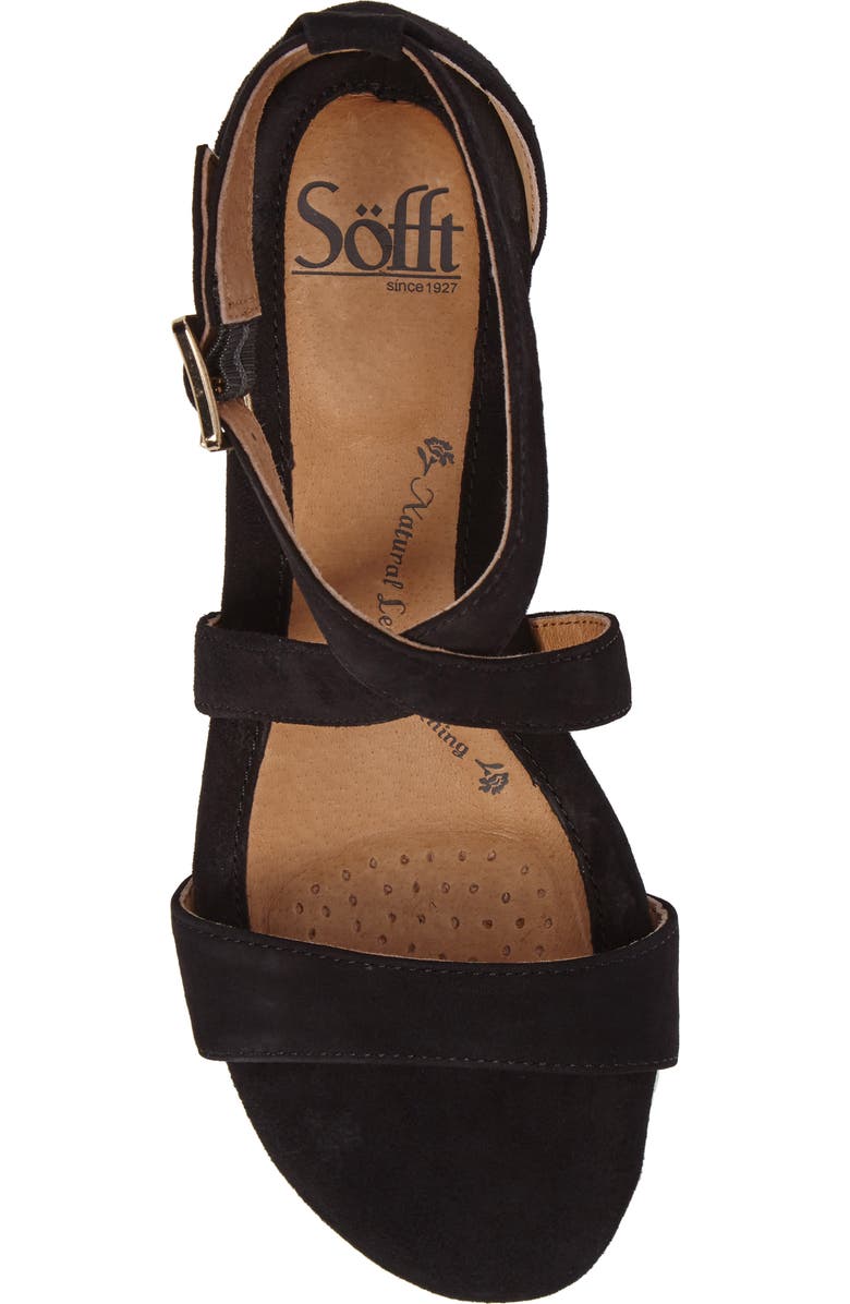 Söfft 'Innis' Low Wedge Sandal, Alternate, color,